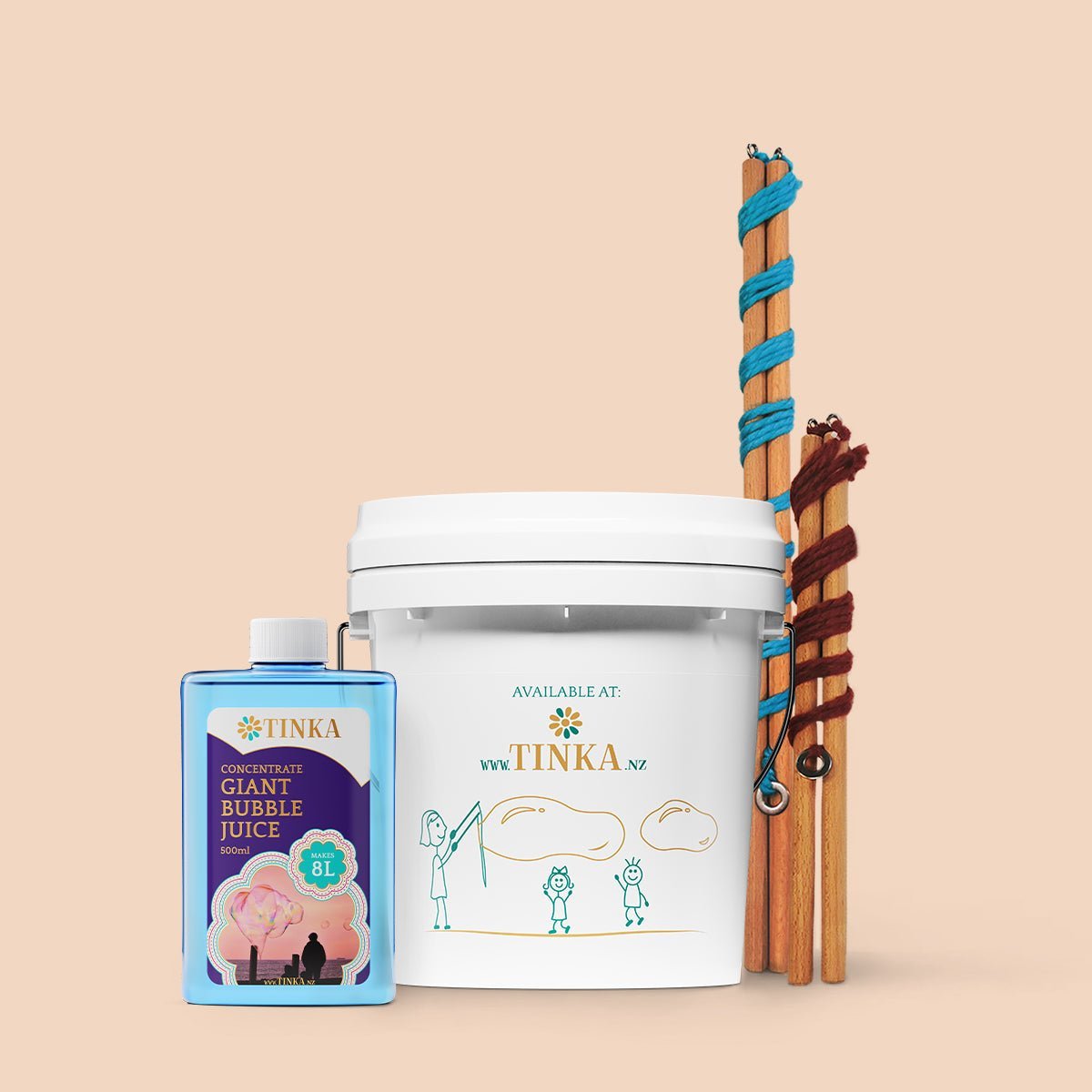 Starter Kit - 8L Tinka Giant Bubble Concentrate - Giant Bubbles by Tinka - Tinka Giant Bubbles