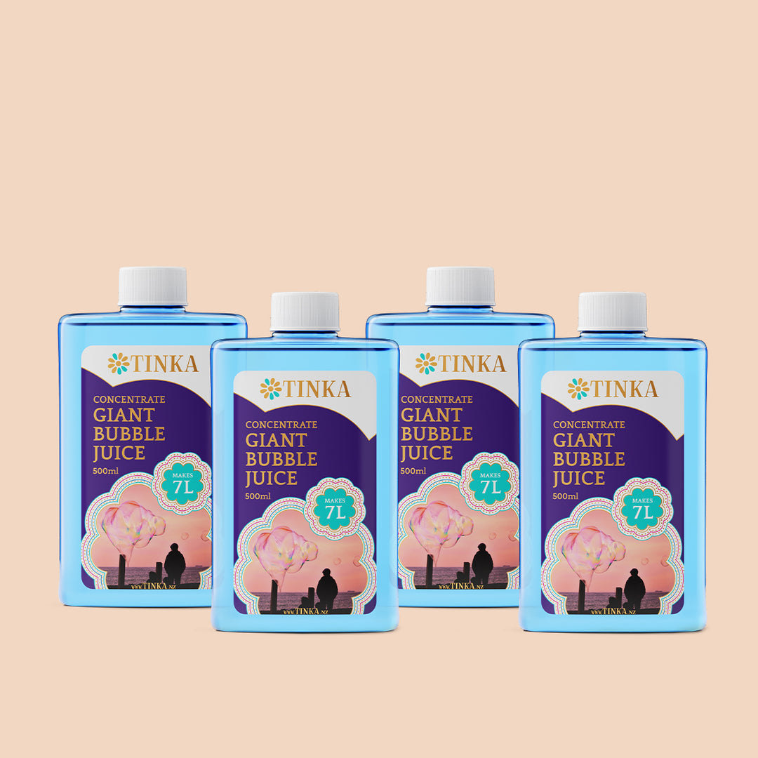 4X Tinka 500ml Giant Bubble Concentrate (Makes 28L)