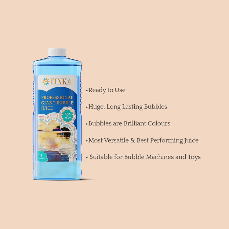 Tinka Pour ‘n Play 1L Professional Giant Bubble Juice - Giant Bubbles by Tinka - Tinka Giant Bubbles